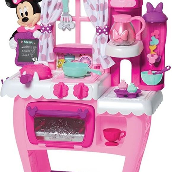 Disney Junior Minnie Mouse Happy Helpers Brunch Cafe, Play Kitchen Set for Kids - Picture 2 of 3